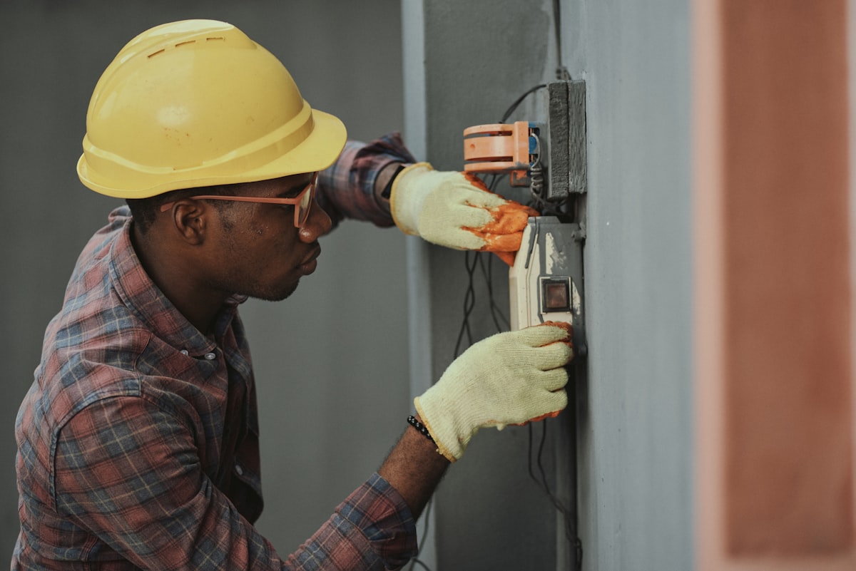Industrial electrical switchboard and control wiring